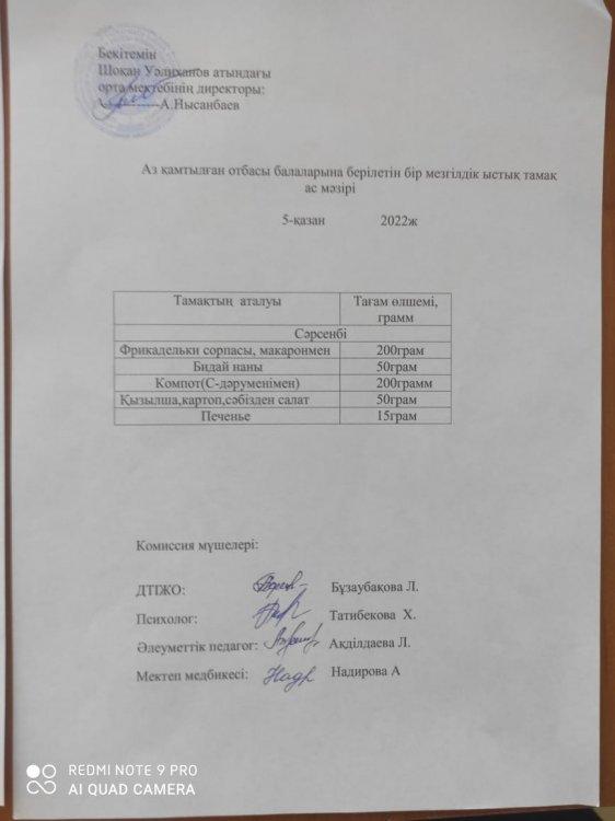 Ас мәзірі