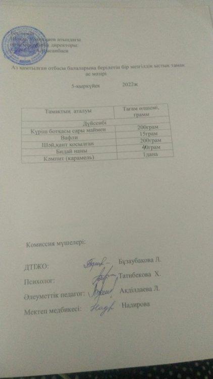 Ас мәзірі