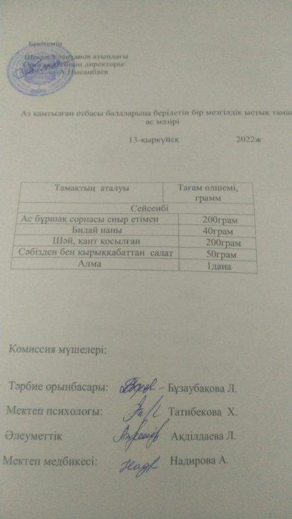 Ас мәзірі