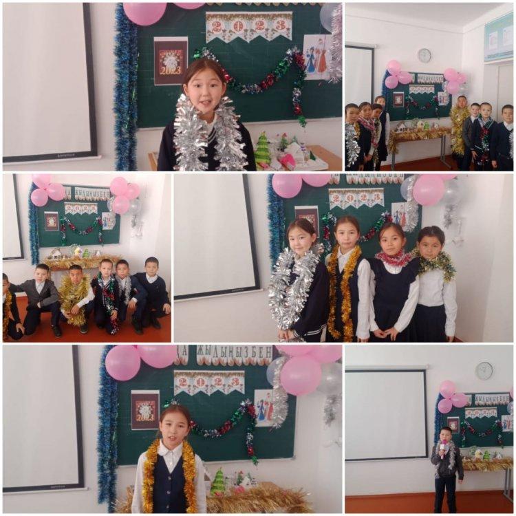 Қош келдің, Жаңа жыл! тақырыбында тәрбие сағаты өткізілді.Жетекшісі: К.Оразбекова