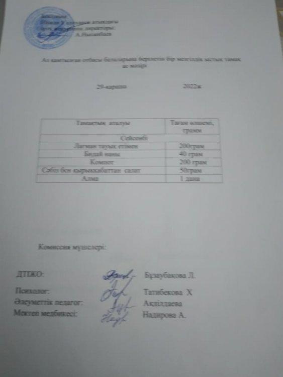 Ас мәзірі
