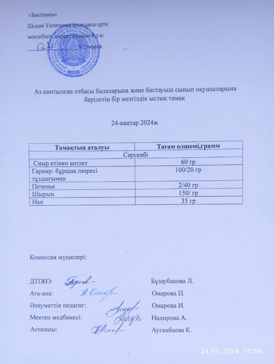 Ас мәзірі