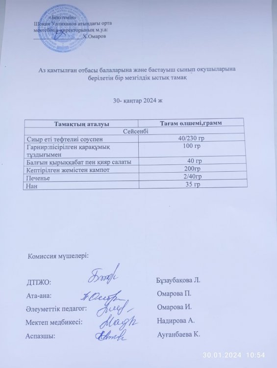 Ас мәзірі