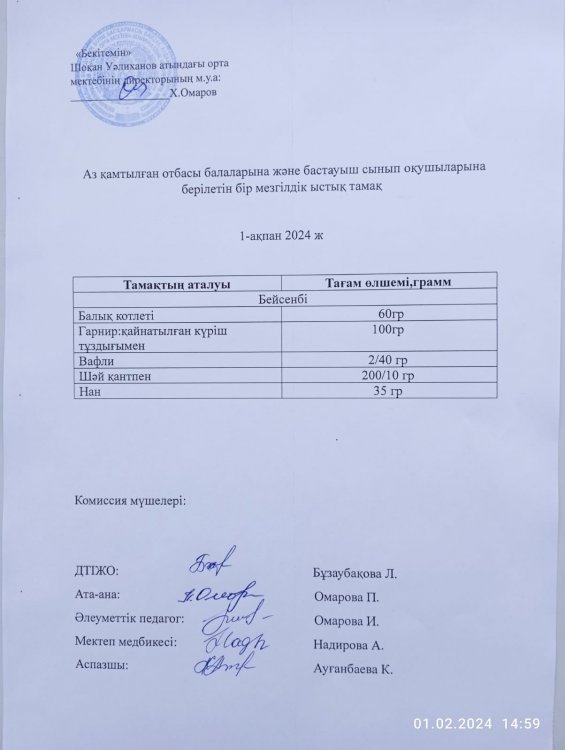 Ас мәзірі