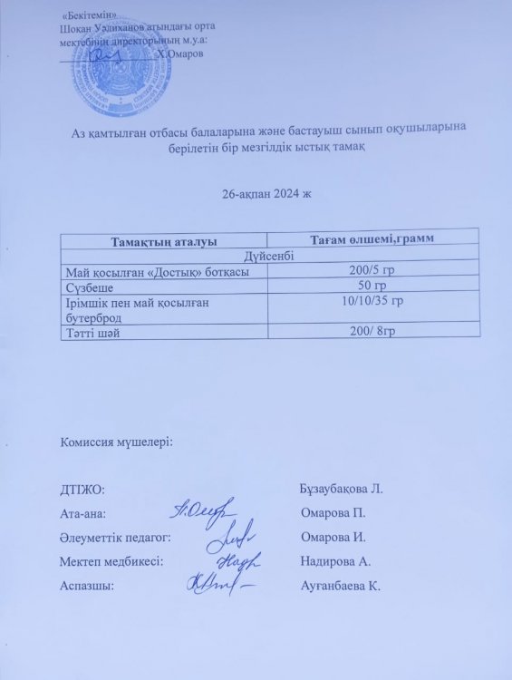 Ас мәзірі