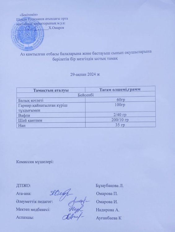 Ас мәзірі