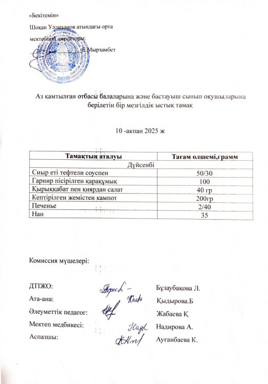 ыстық тамақ